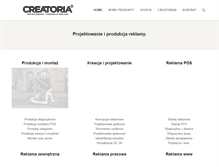 Tablet Screenshot of creatoria.pl